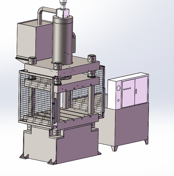 Máquina de prensa hidráulica de tres haces de cuatro columnas de 500 toneladas para carretilla