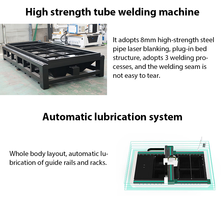 Máquina cortadora láser de fibra para corte de tubos y láminas de doble uso CNC para metal