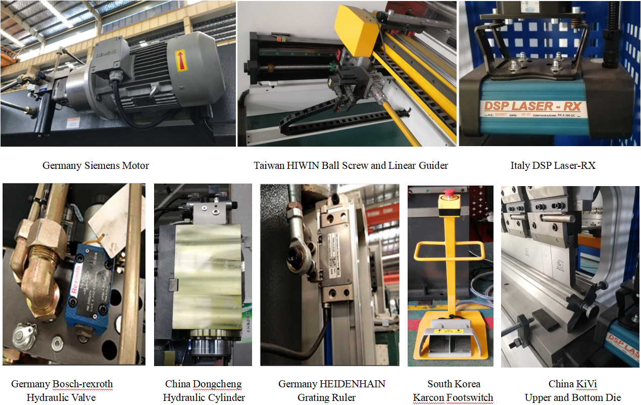 Dobladora automática de láminas de metal con freno de prensa CNC electrohidráulica